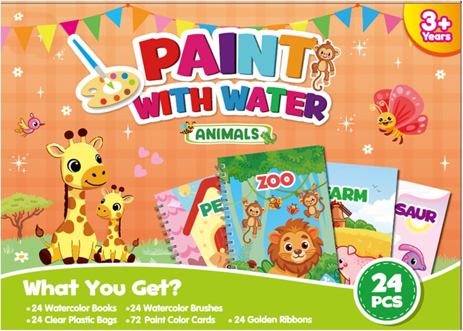 Detalle de Water Colouring Books: Mini Water Painting Books for Kids (24 Ocean) – Party Bags Fillers for Ages 4–9