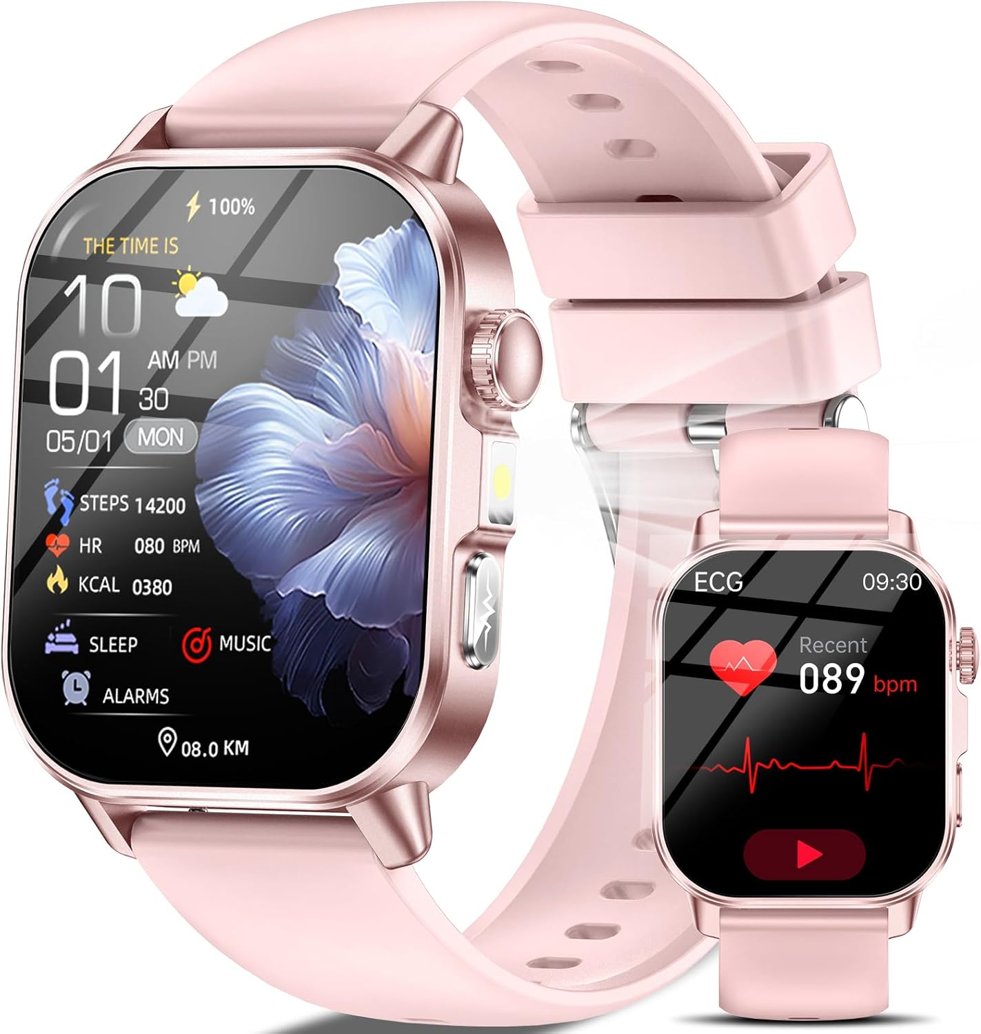 2026 Nuovo Smartwatch Donna ECG, Glucosemia e Salud Integrata con Schermo 2,0'' e LED