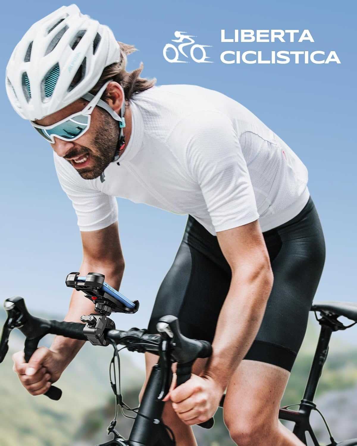 Thumbnail 6 de CIRYCASE porta cellulare per moto e bici con morsetto ultraresistente e rotazione 360° (telefono 4.7–6.8")