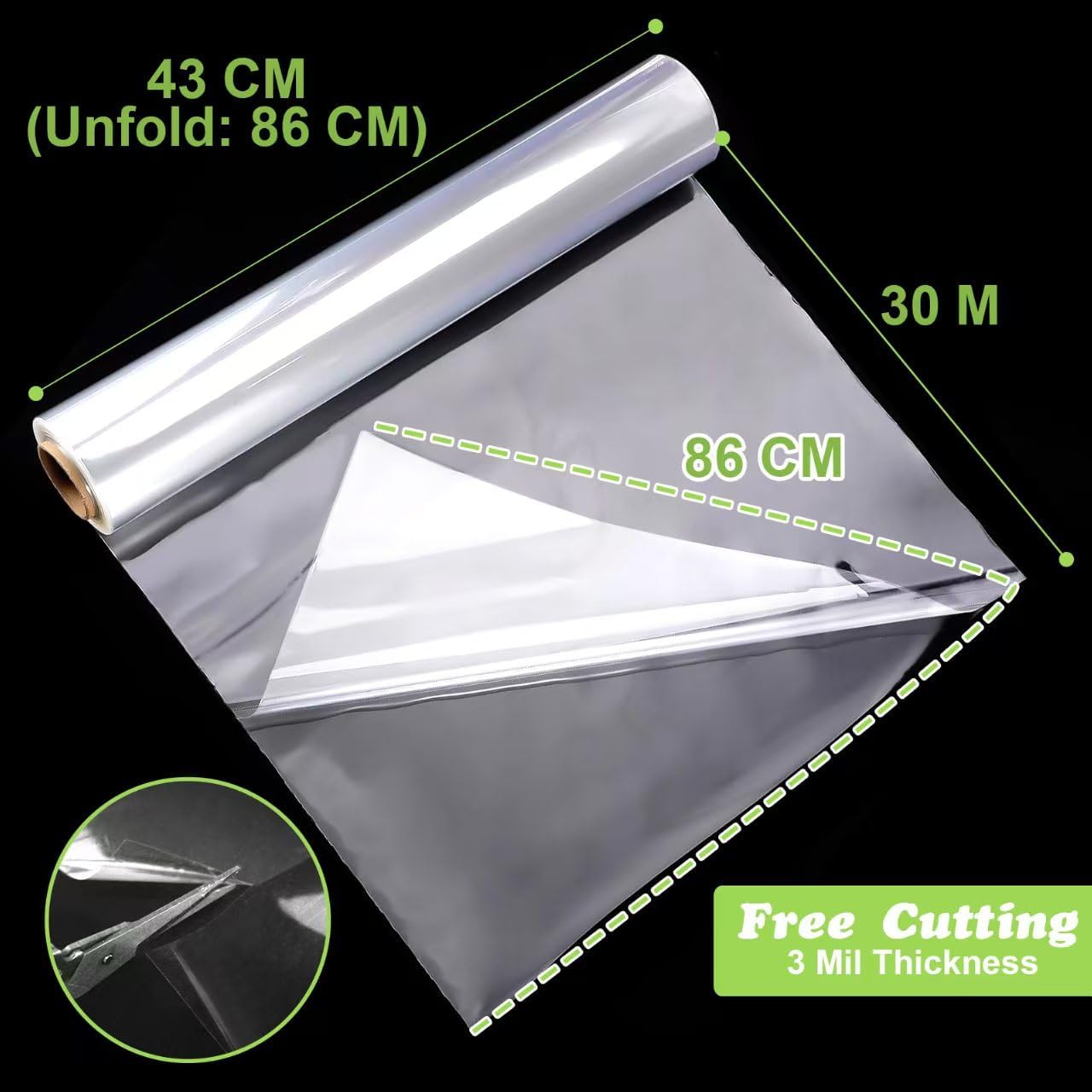 Thumbnail 1 de Cellophanfolie Rolle 86 cm