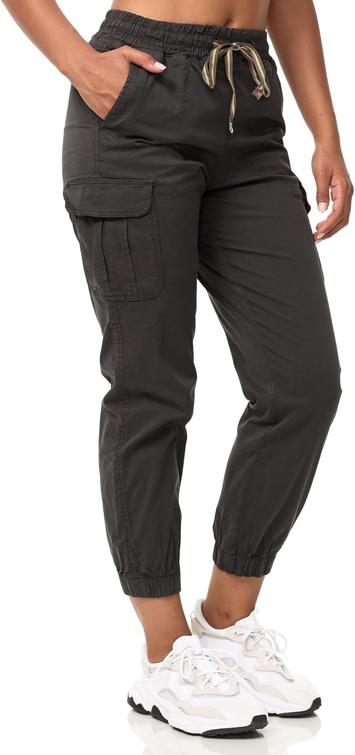 Detalle de Tazzio Cargo Hose Damen F600 – Regular Fit Cargohose aus Baumwollmischung