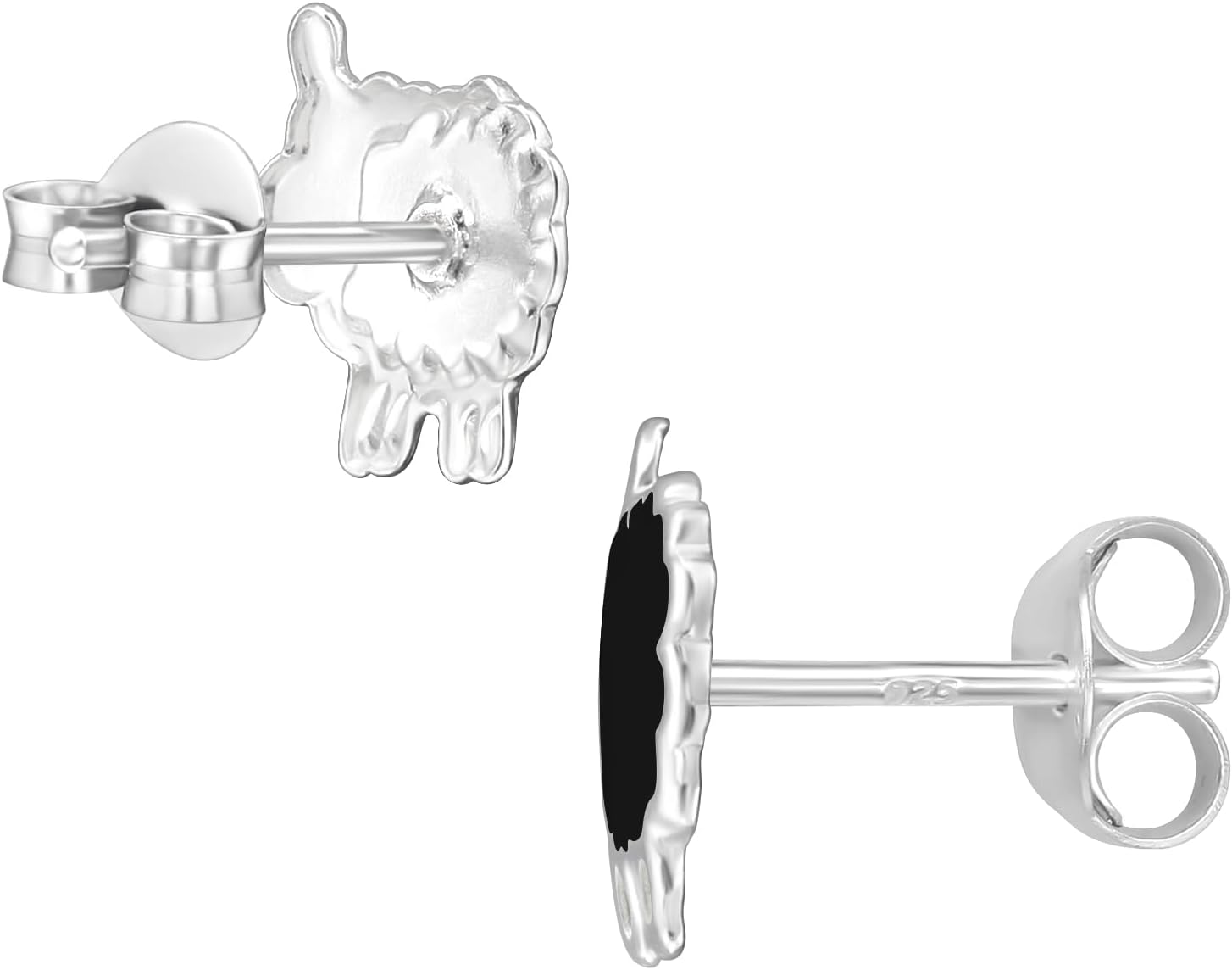 Detalle 2 de Zenvie Sterling Silver Sheep Stud Earrings with Gift Box (10mm x 9mm)