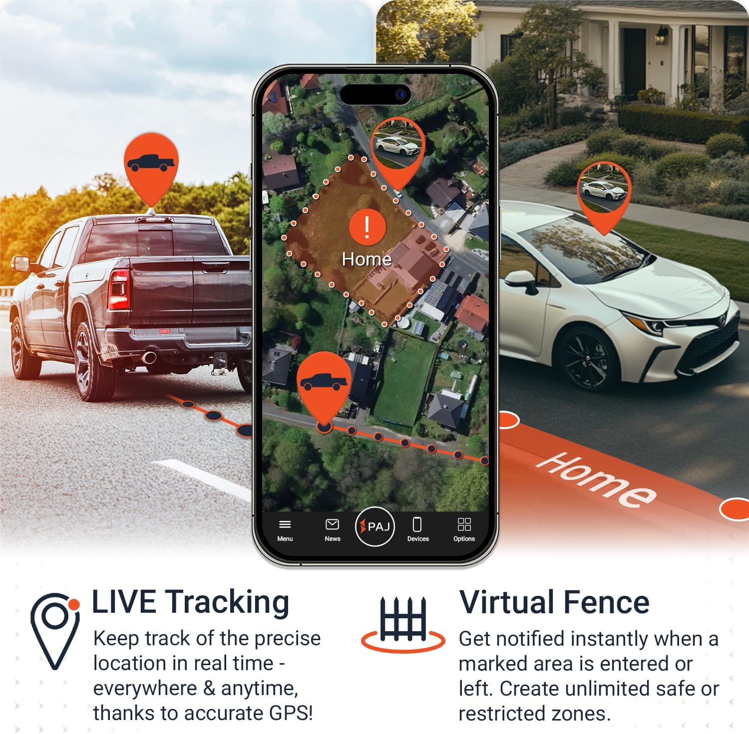 Detalle 2 de PAJ GPS 4G Vehicle Tracker with USB Port, Geofencing and Route History