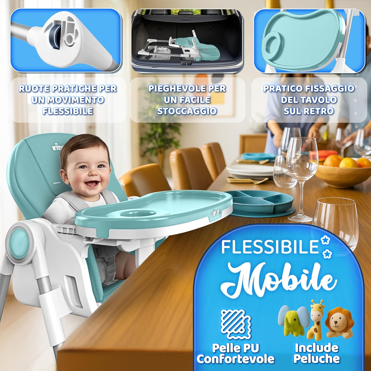 Thumbnail 6 de KIDUKU Seggiolone 3 in 1 Neonato