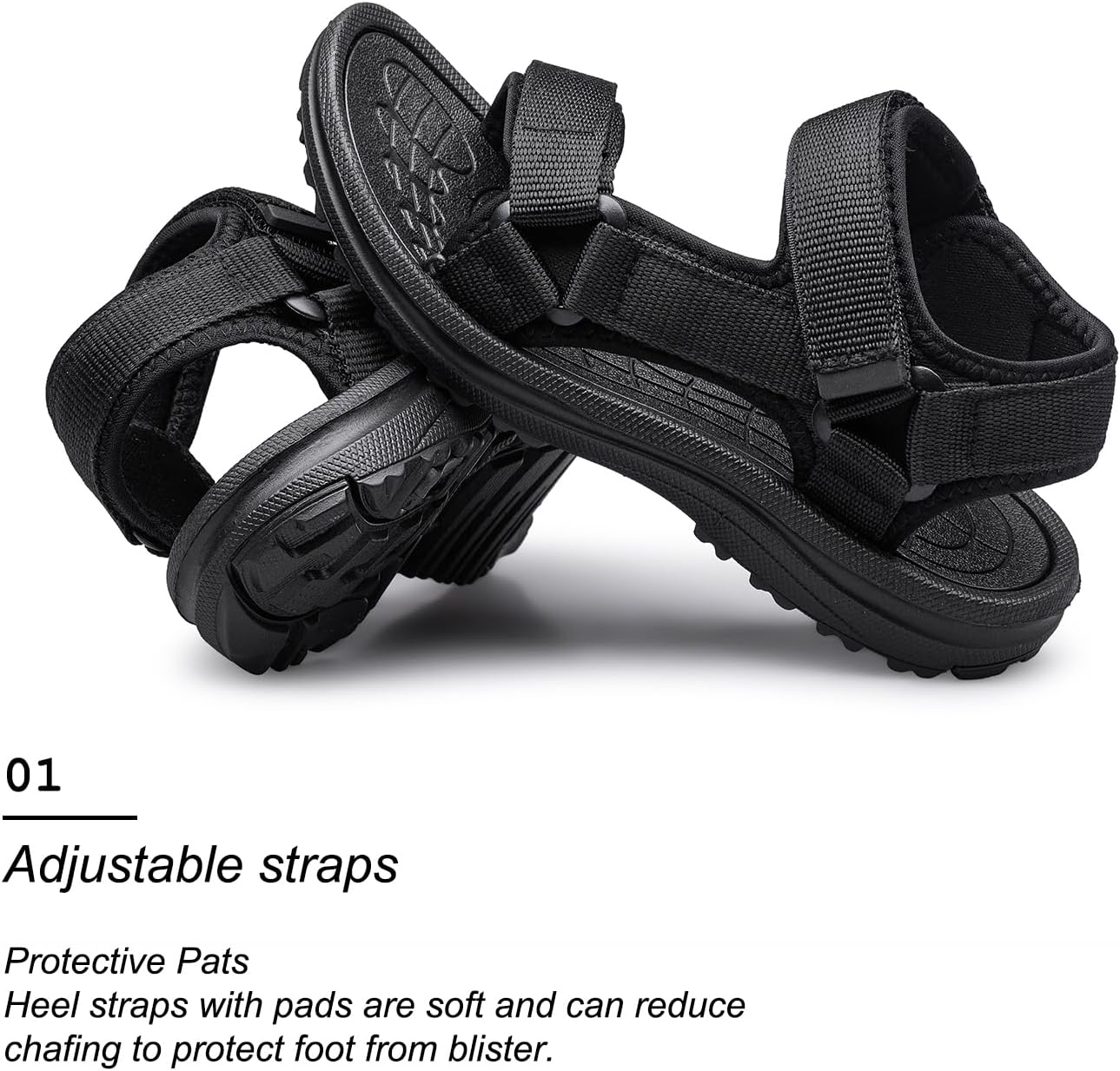 Detalle de vibdiv Open-Toe Kids Sandals: Lightweight Summer Outdoor Sandals for Daily Adventure