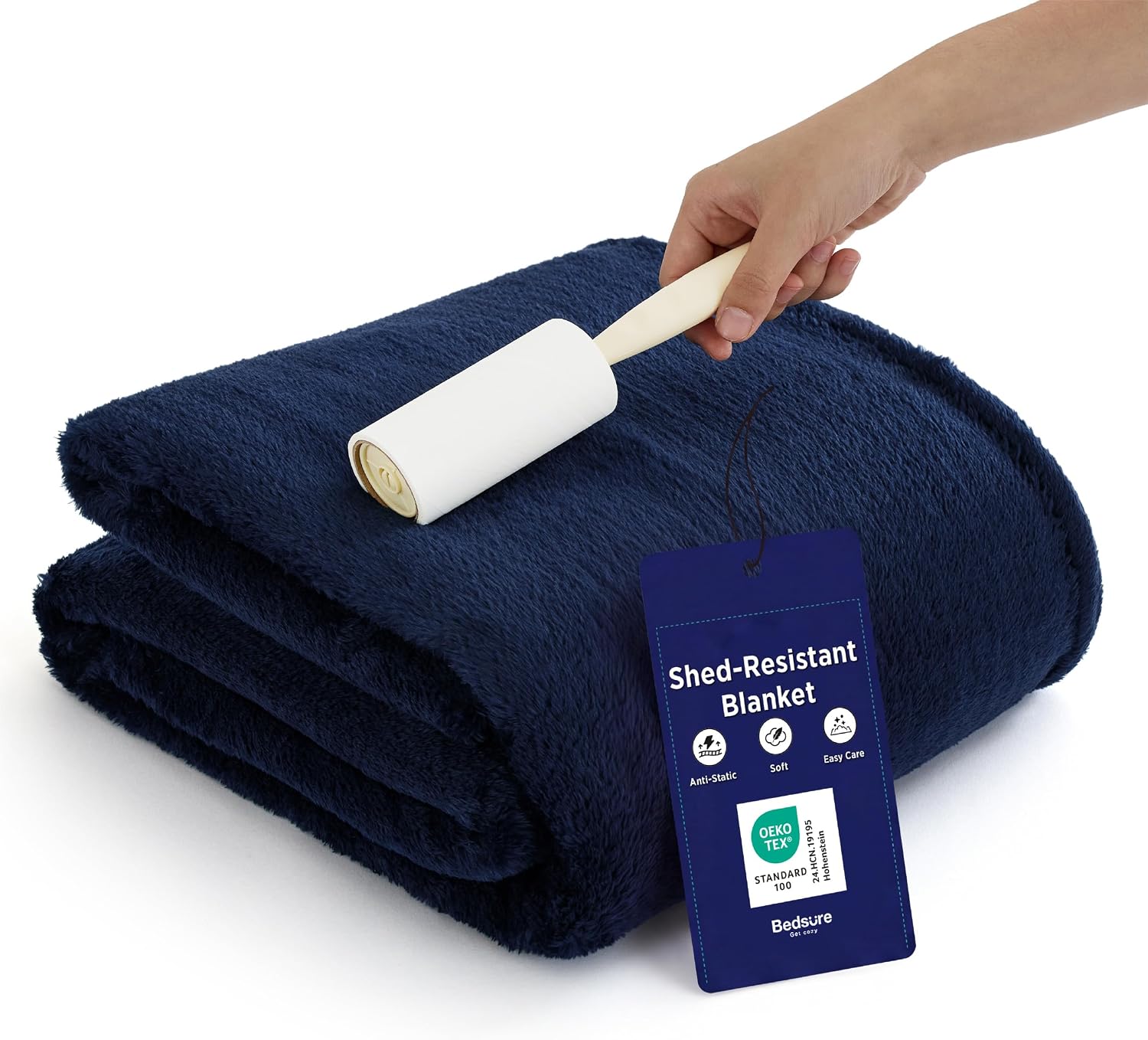 Detalle de Bedsure Fleece Throw Blanket 50 x 60 Inches