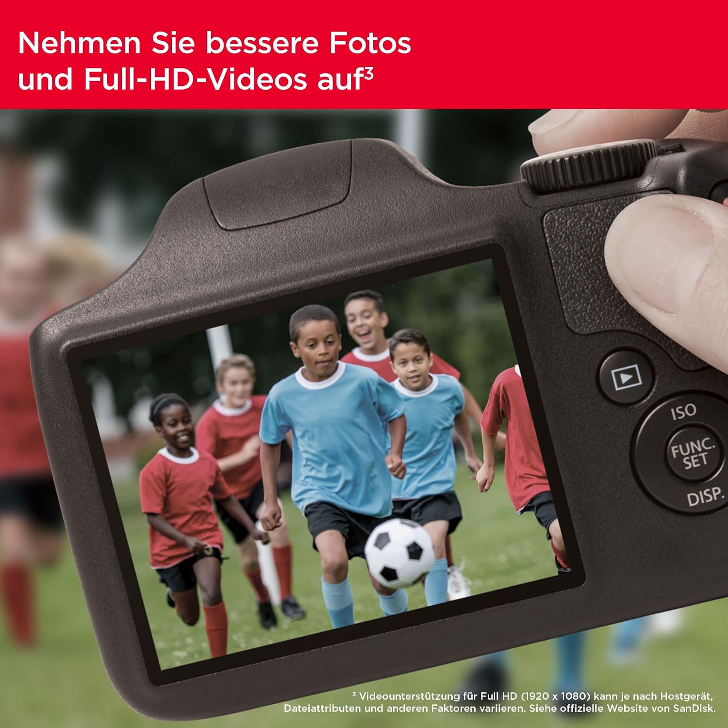 Detalle 2 de SanDisk Ultra SDXC UHS-I 64 GB – Für Kompaktkameras, Full HD