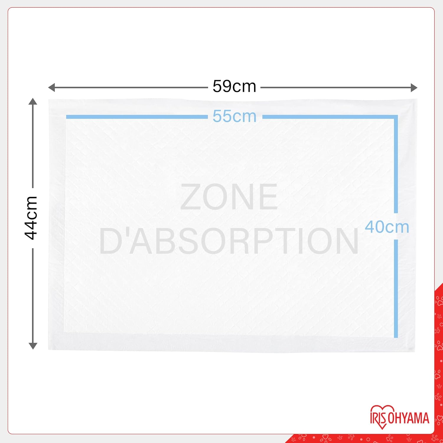 Thumbnail 3 de Iris Ohyama Pet Pad NS-100W – tappetini super assorbenti per cuccioli e addestramento (strato multiplo) 100 pezzi, bianco