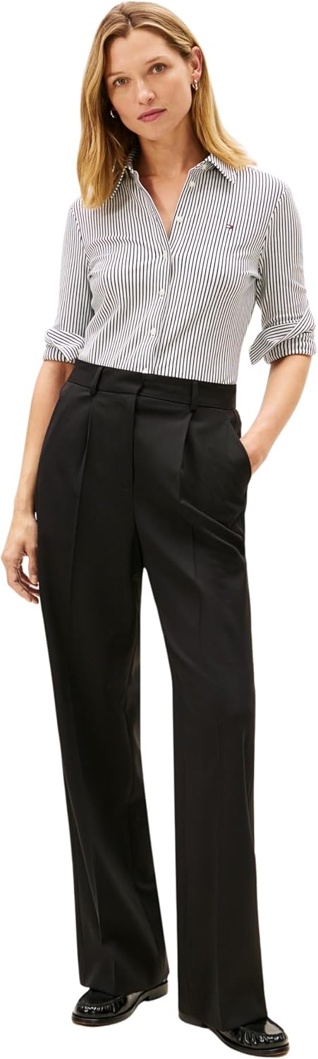 Thumbnail 3 de Tommy Hilfiger Chemise Femme 1985 Slim – Col Pointu