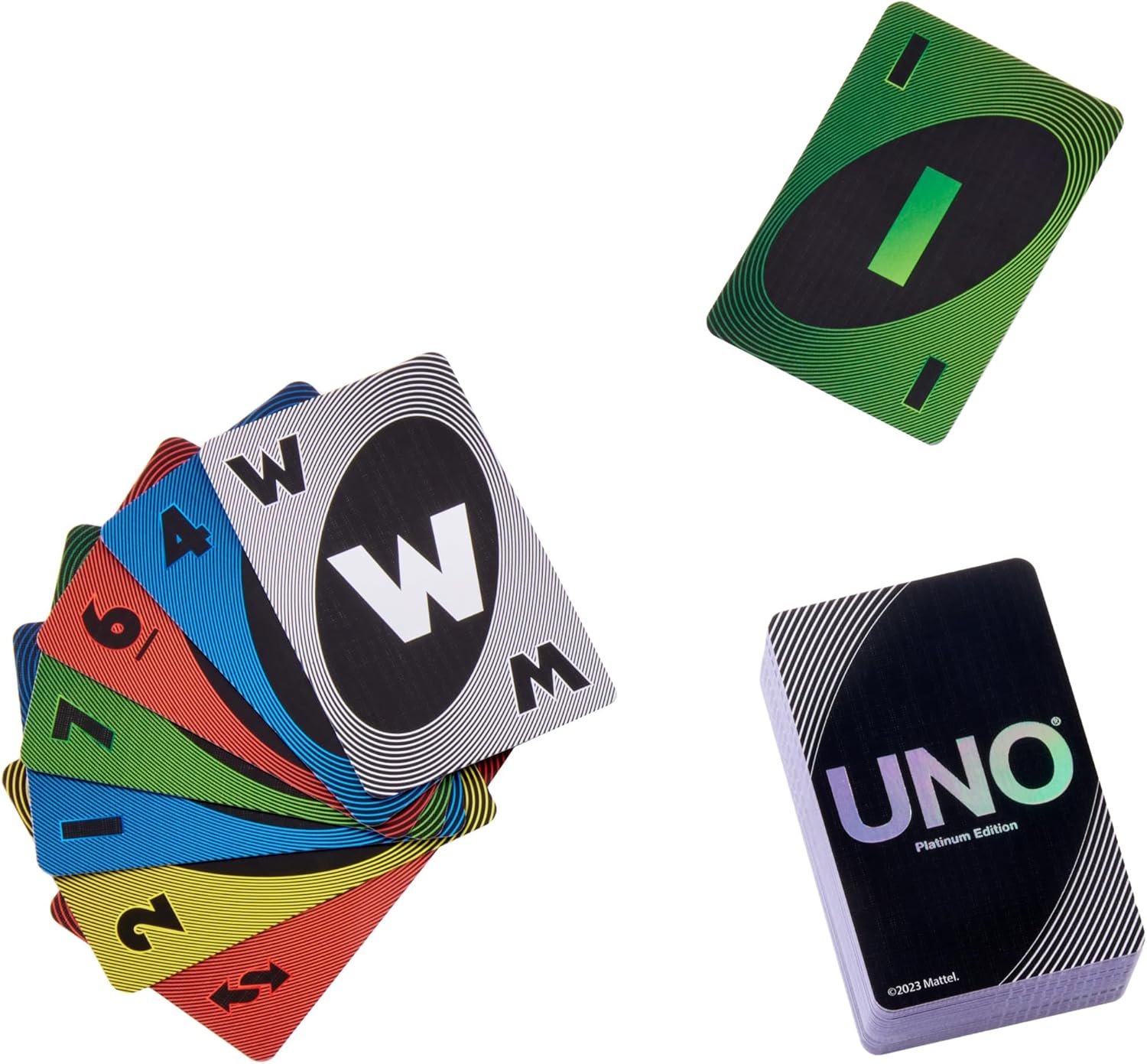 Thumbnail 5 de Mattel Games UNO Édition Platinum (HPY61) – jeu de cartes premium pour soirées, voyages et fêtes