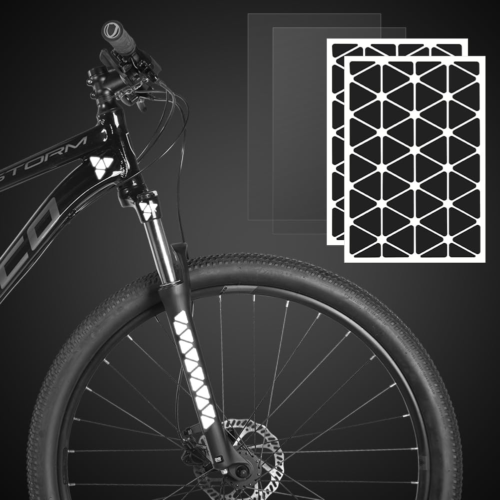 Aoreun Reflektoren Sticker 2er Set – Selbstklebende Lichtreflex-Aufkleber für Fahrrad, Kinderwagen und mehr