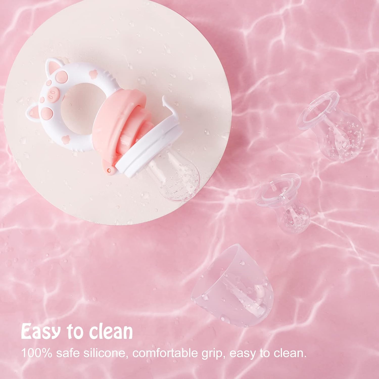 Thumbnail 2 de HAOBAOBEI Baby Solids/Frozen Fruit Feeder Pacifier & Teether Toy (2-Pack) for 4M+