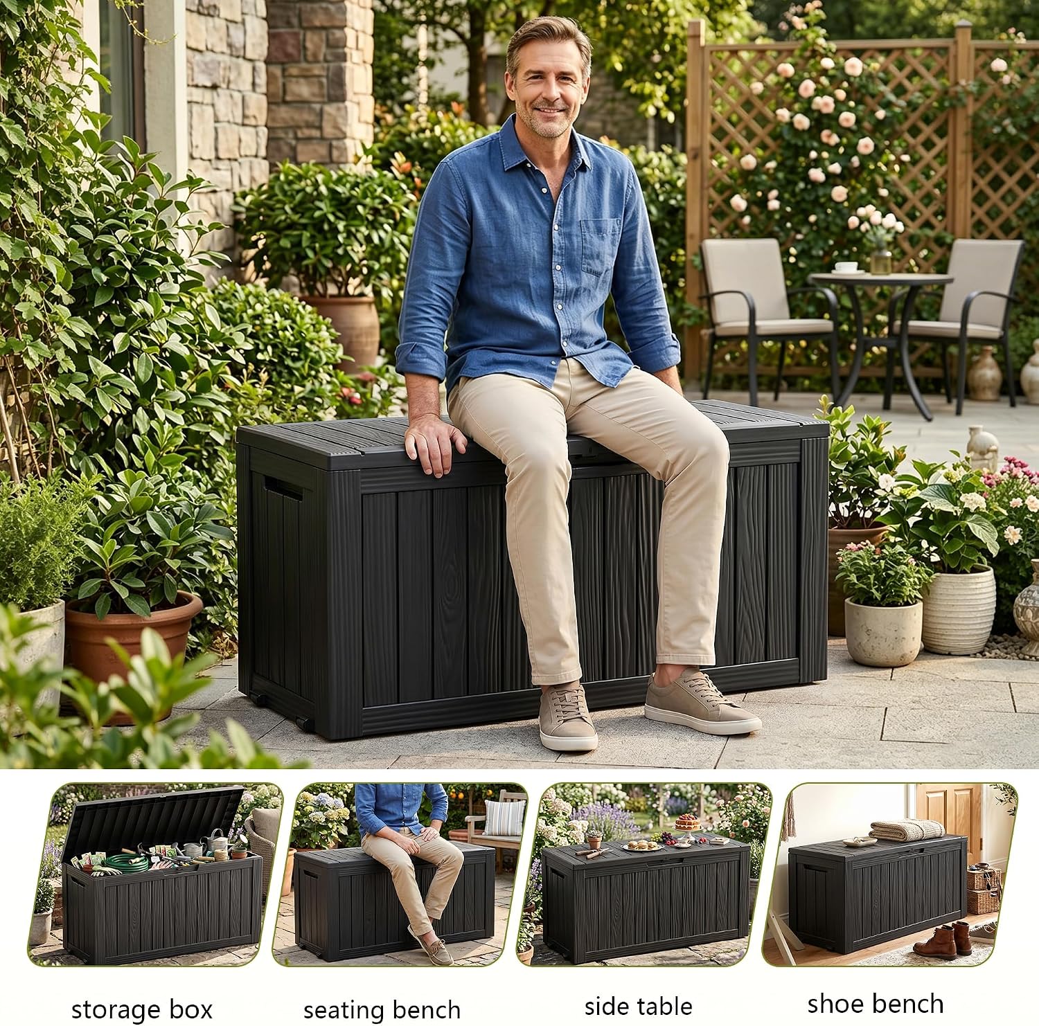 Detalle 2 de EasyUp Outdoor Storage Box 155-Gallon