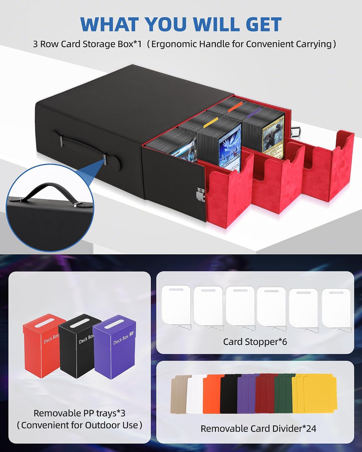 Thumbnail 2 de Heypappy Trading Card Storage Box 2400+ capacity