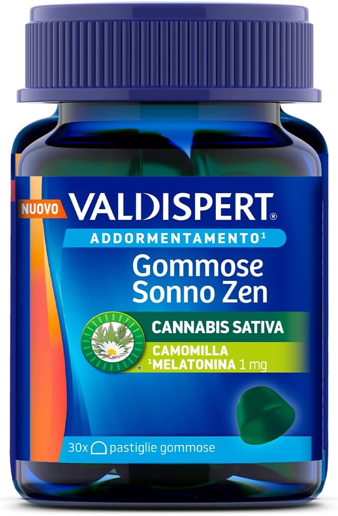 Thumbnail 5 de Valdispert Gommose Sonno Rapido 120 pastiglie gommose alla fragola con melatonina e vitamina B6 (senza glutine e senza lattosio)