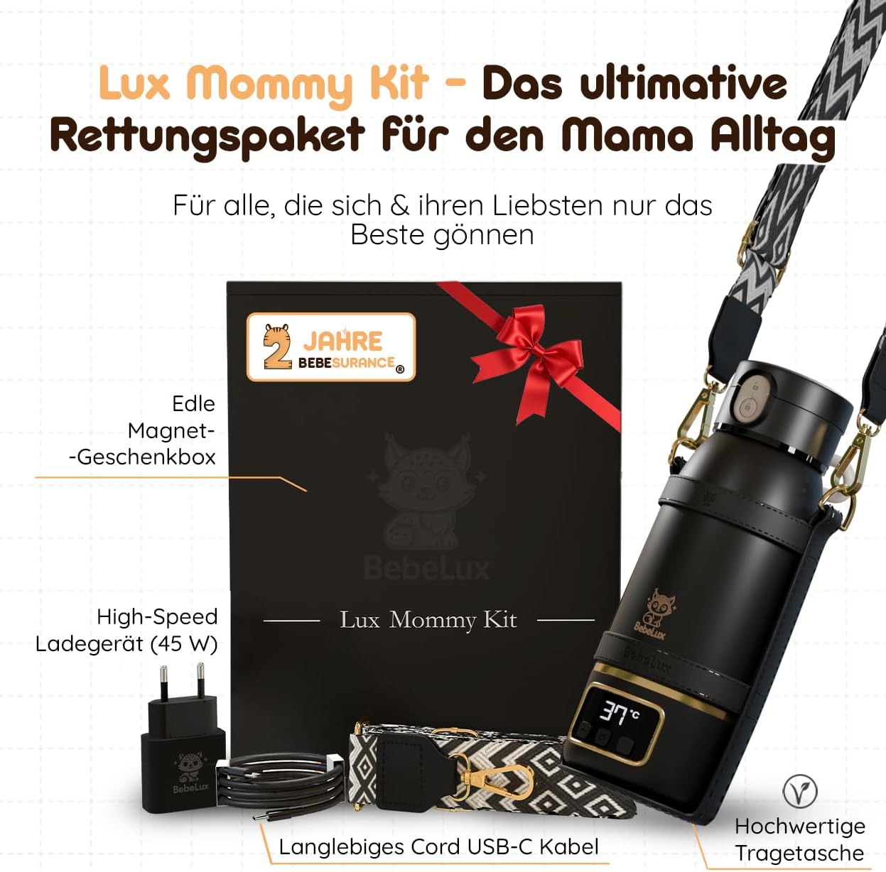 Thumbnail 4 de BEBELUX V2 Lux Mommy Kit Babyflaschenwärmer 15 Flaschen