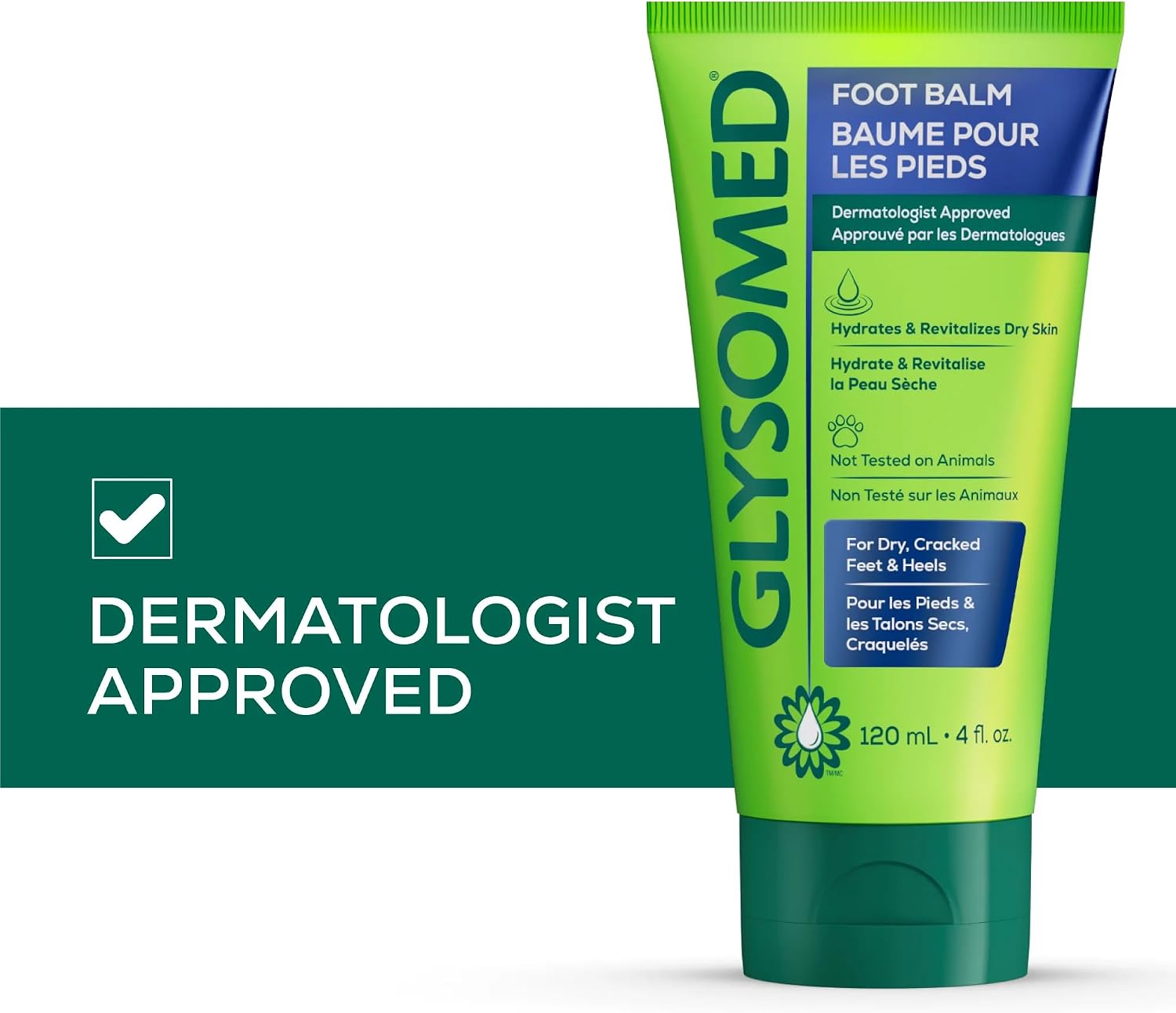 Detalle de Glysomed Foot Balm, 4 Fl Oz, with Shea Butter, Olive Oil and Mint