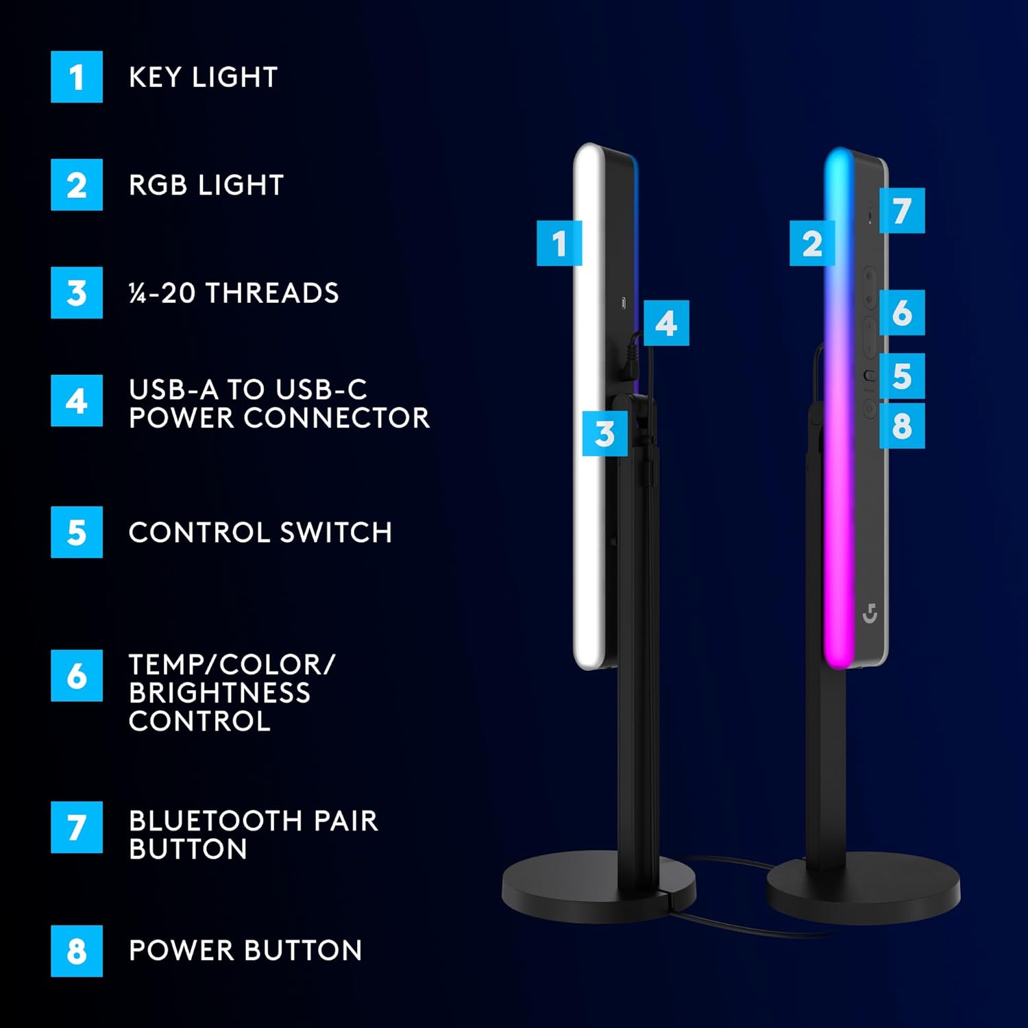 Thumbnail 6 de Logitech G Litra Beam LX RGB 1 light 🎥