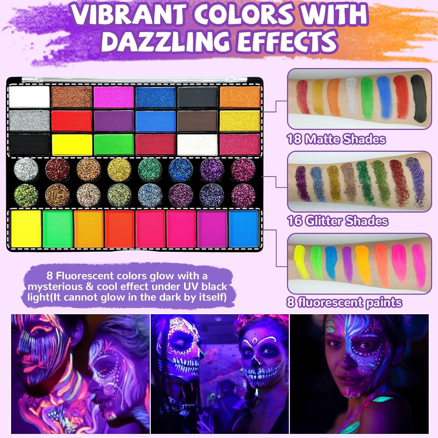 Thumbnail 3 de Kinderschminke Set 42 Farben Schminkpalette