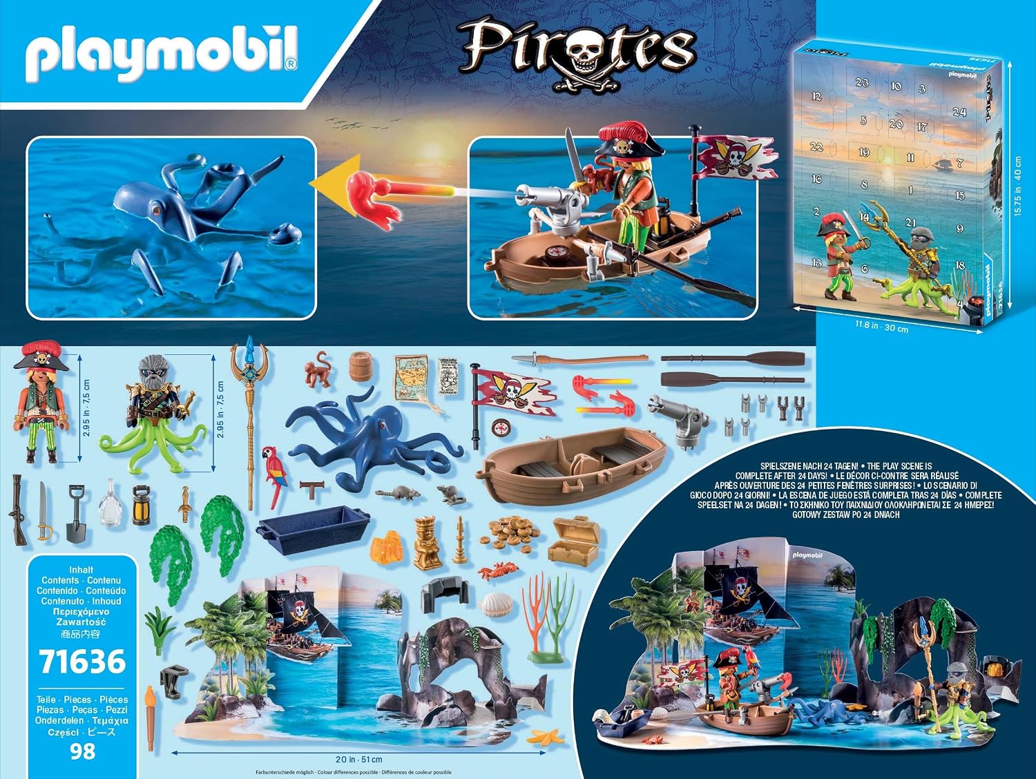 Detalle de Playmobil Pirate Advent Calendar, 24 Surprises