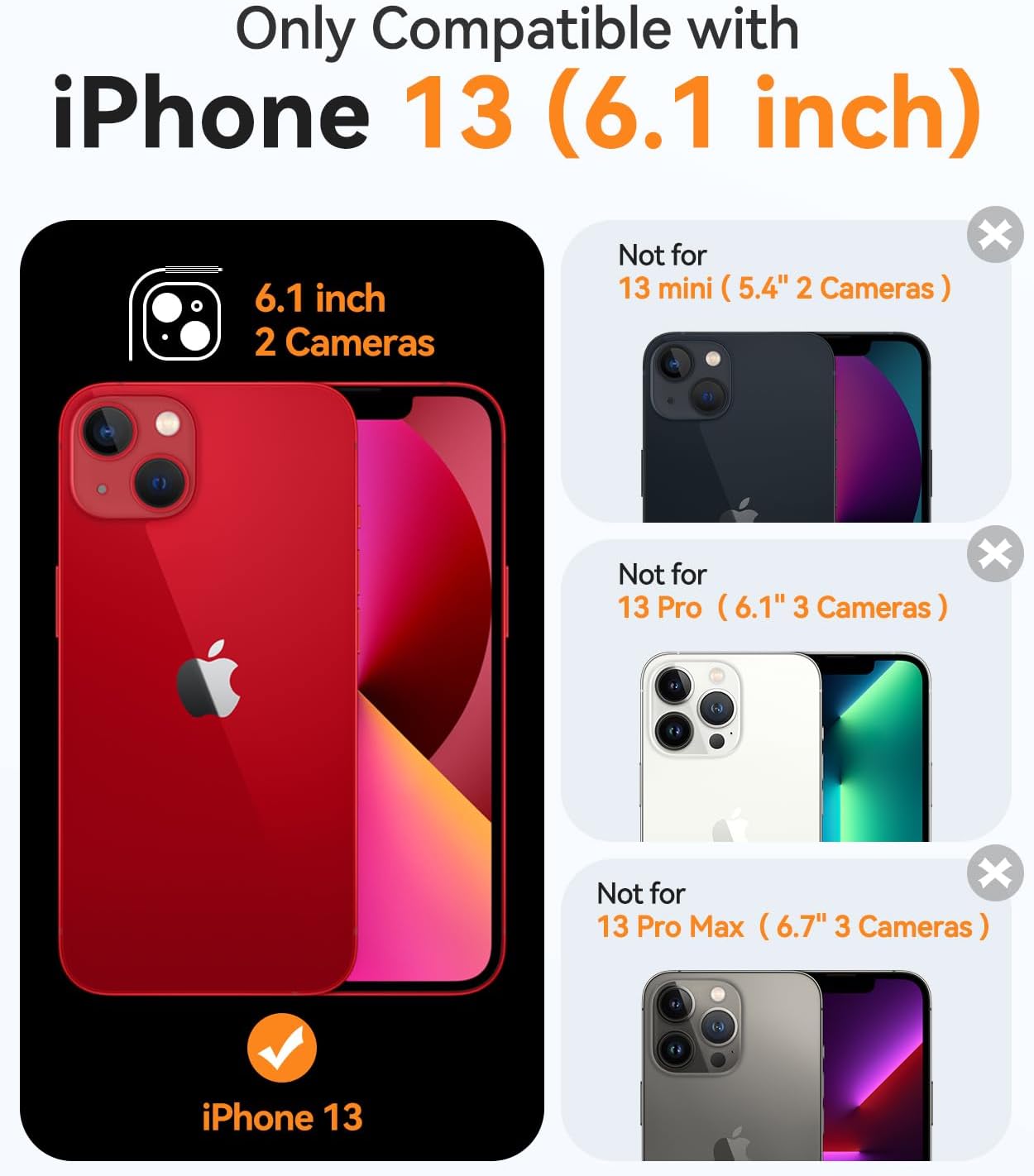 Thumbnail 1 de CANSHN Coque Magnétique iPhone 13 6,1 pouces