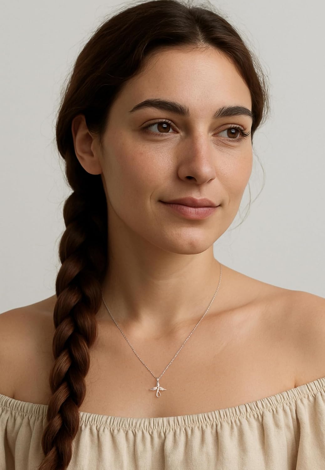 Detalle de Sofia Milani: Collana da Donna in Argento 925 con Zircone e ciondolo Angelo