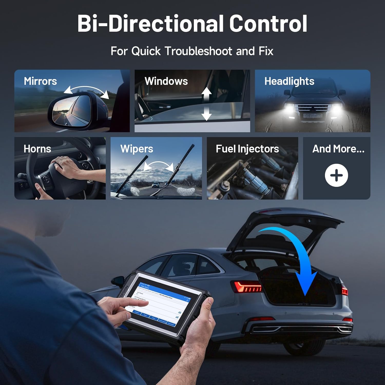 Thumbnail 1 de TOPDON ArtiDiag800BT 2 OBD2 Scanner: Full-System, Bidirectional, Autovin with FCA CAN-FD