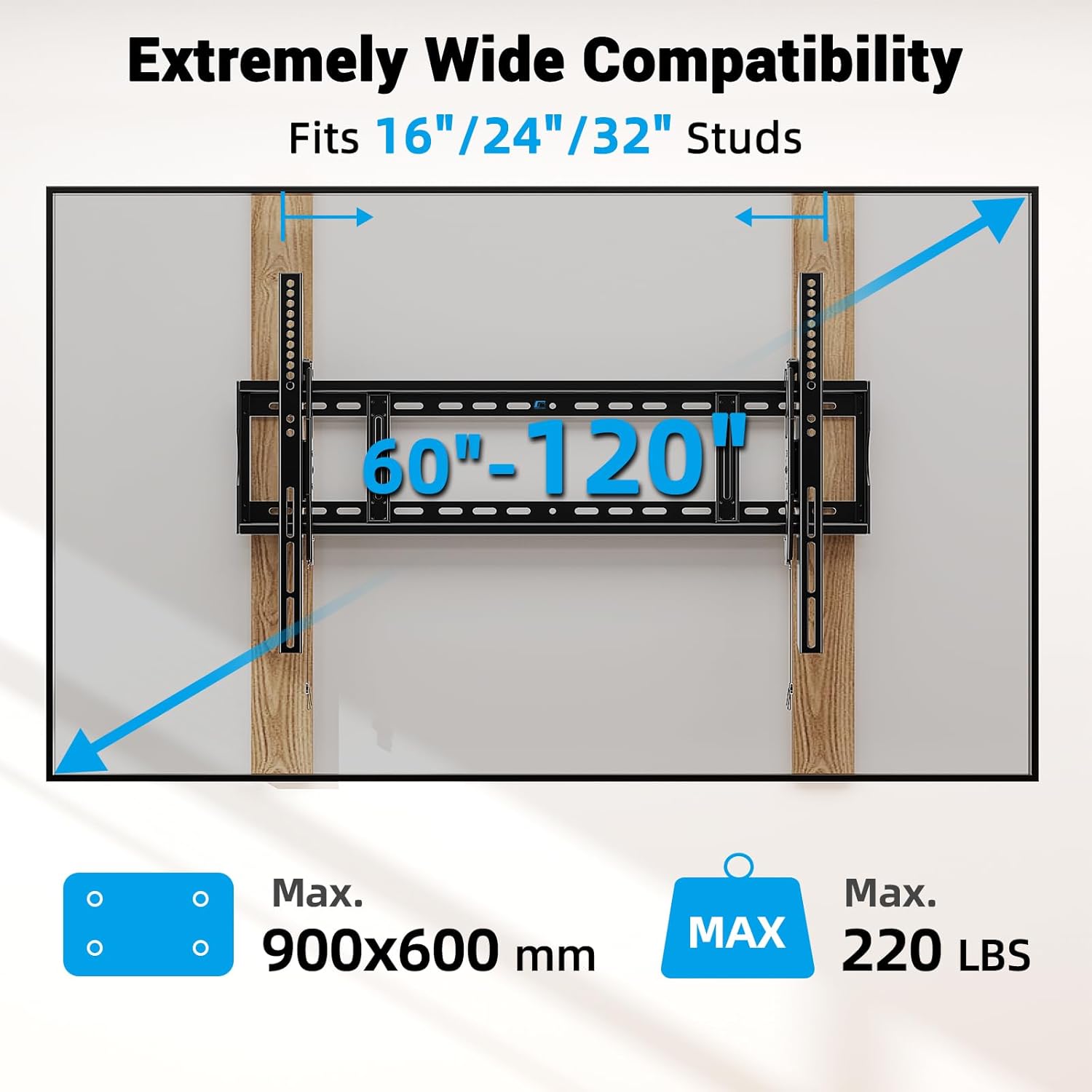 Detalle 2 de HOME VISION Heavy Duty TV Wall Mount 220 lb