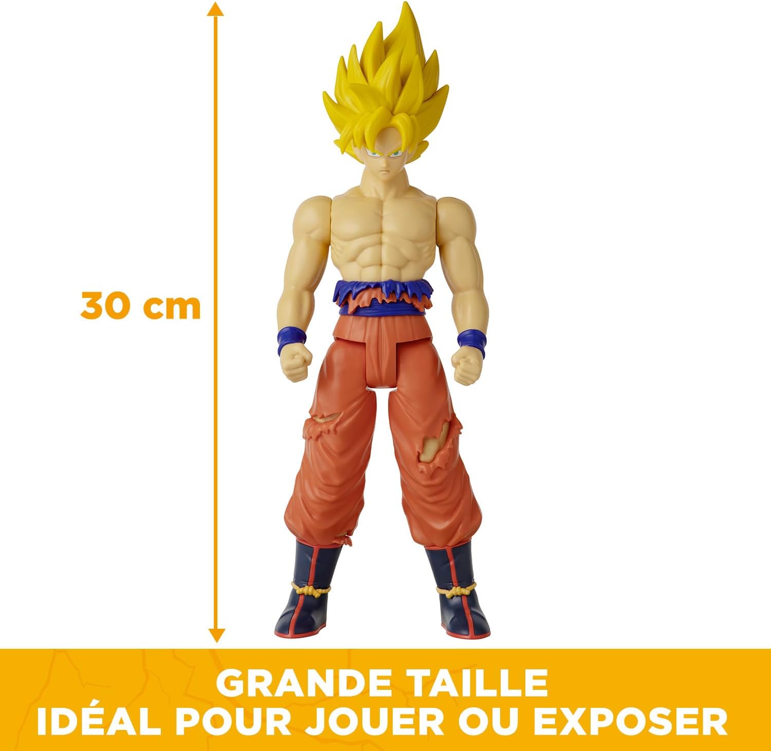 Thumbnail 2 de Bandai Dragon Ball Figurine géante Limit Breaker - Goku Super Saiyan Battle Damage (30 cm) – Licence Officielle