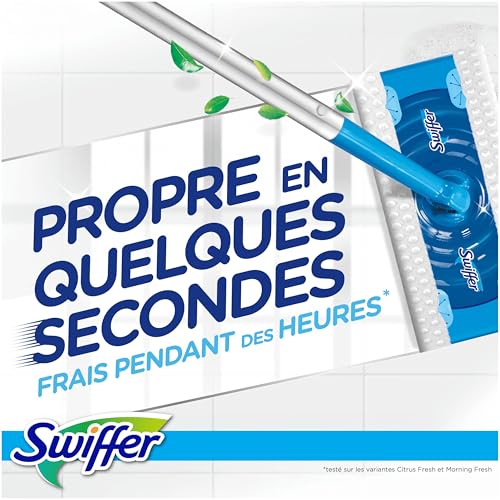 Thumbnail 1 de Swiffer Lingettes Humides pour Balai Attrape-Poussière — 58 Lingettes Citron Frais et Morning Fresh (balai vendu séparément)