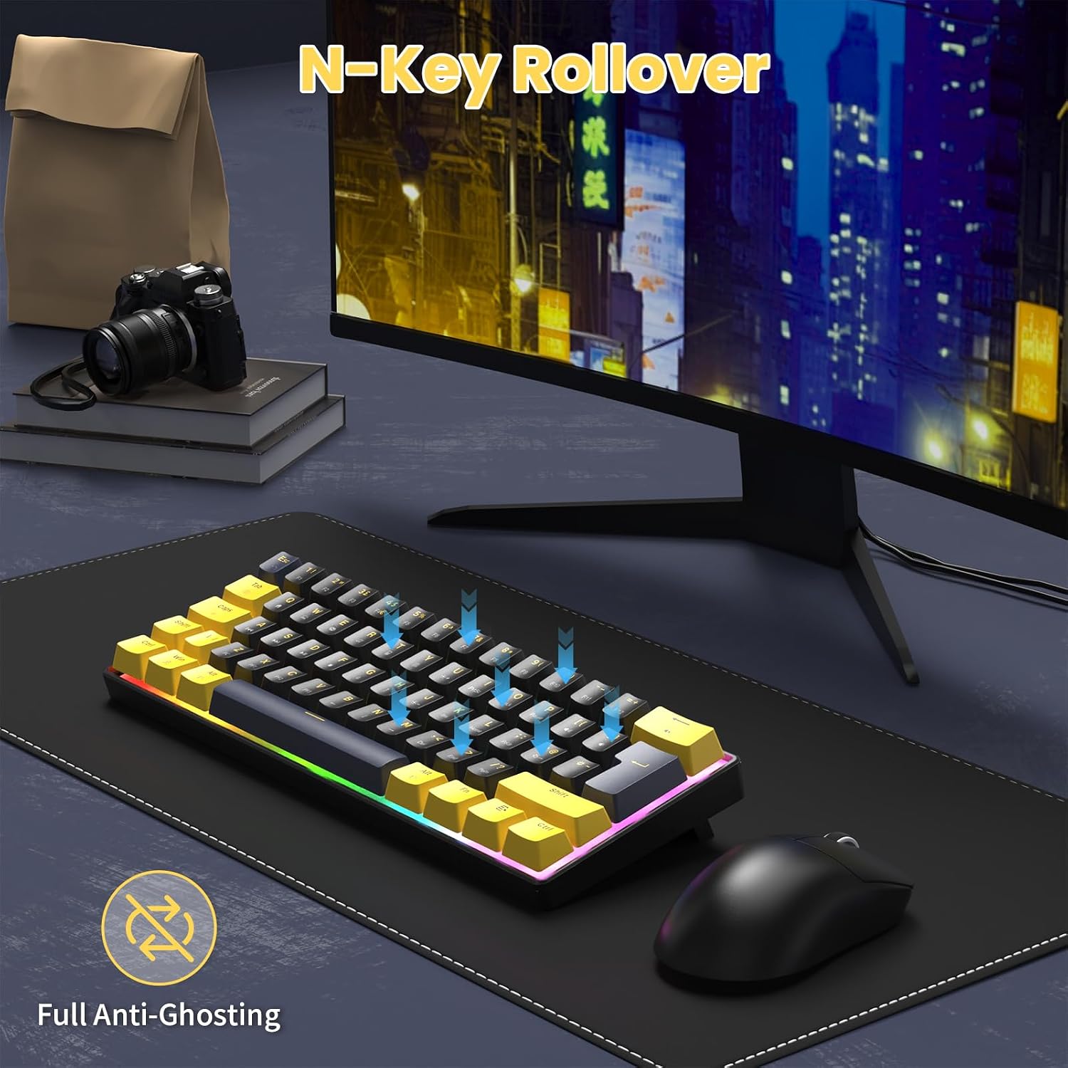 Detalle de MAGIC-REFINER MK21 62 key USB-C keyboard