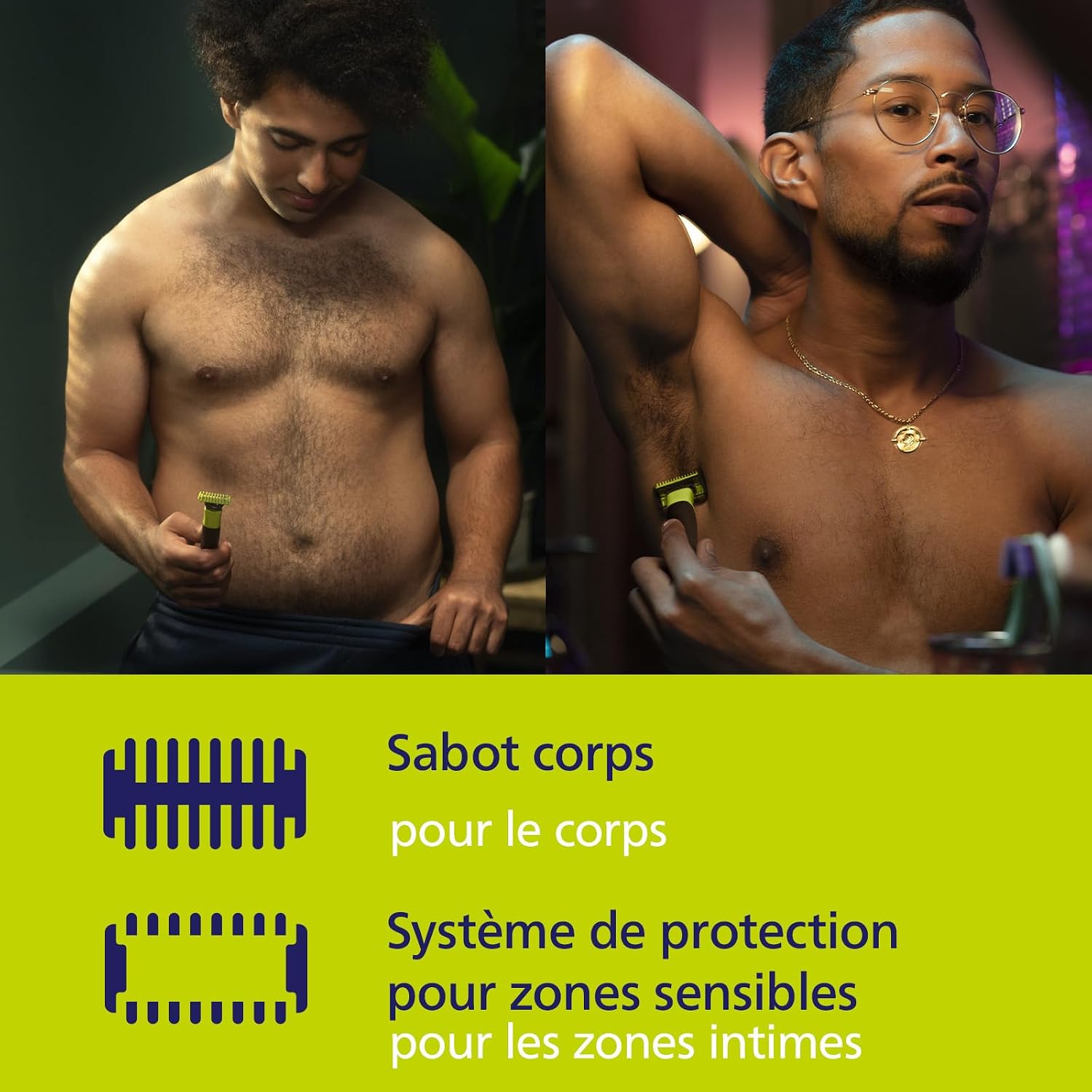 Detalle de Philips OneBlade 360 avec connectivité — rasage et tonte visage et corps (QP4631/30)