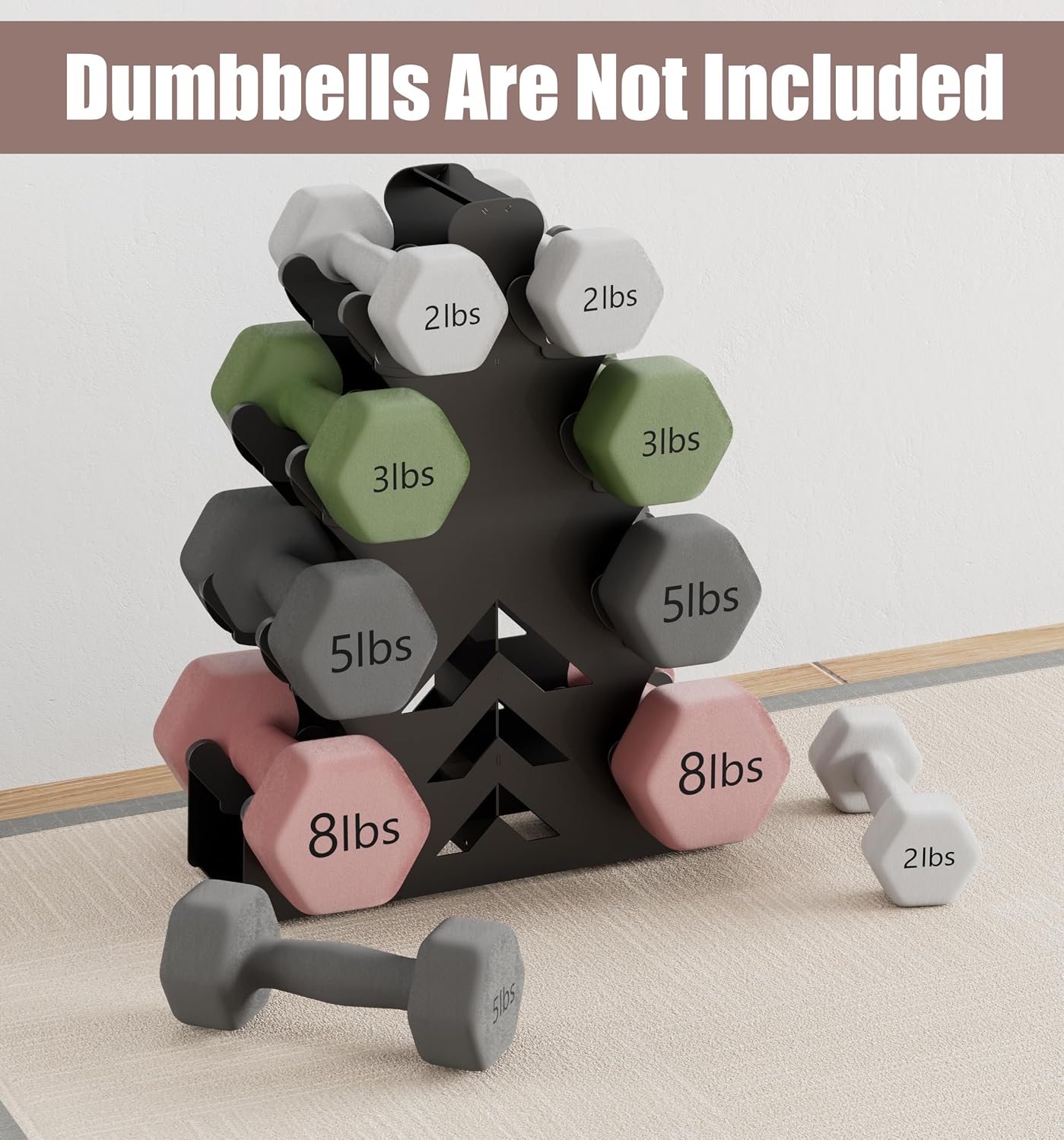 Detalle de Lovind Dumbbell Rack Stand โ Small weight rack ๐