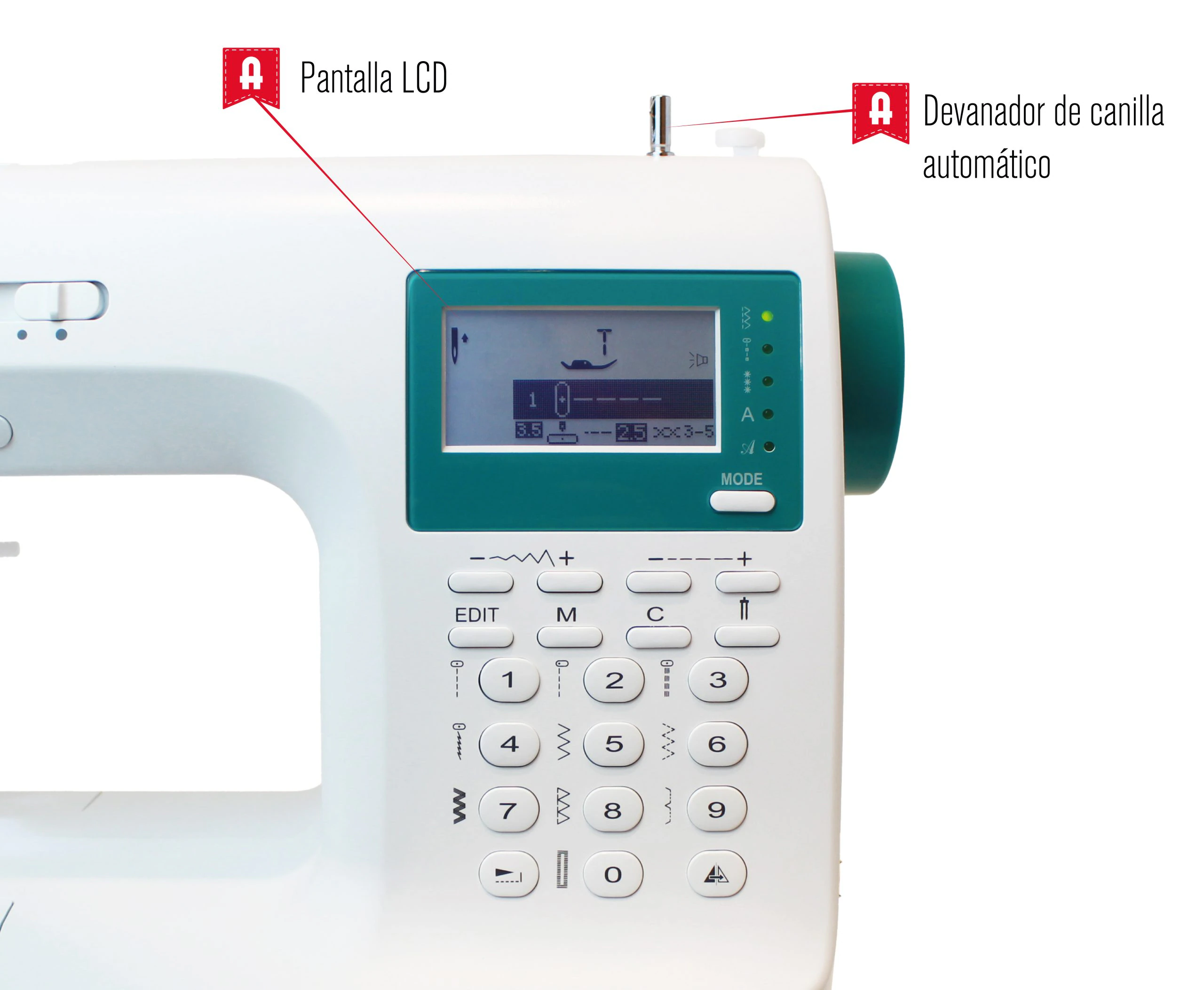 Thumbnail 5 de Alfa ZART+ máquina de coser 404 puntadas, 7 mm