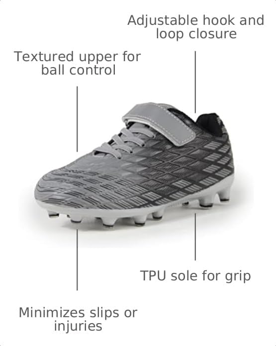 Detalle 2 de Sooneeya Kids Soccer Cleats for Outdoor Firm Ground