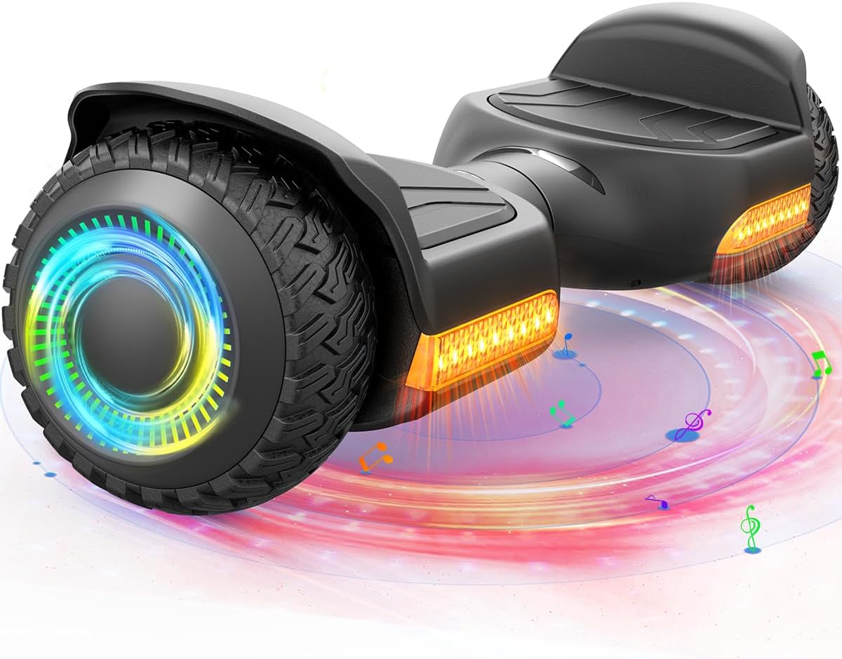 Detalle de Gyroor All-Terrain Hoverboard 6.5-Inch Tires