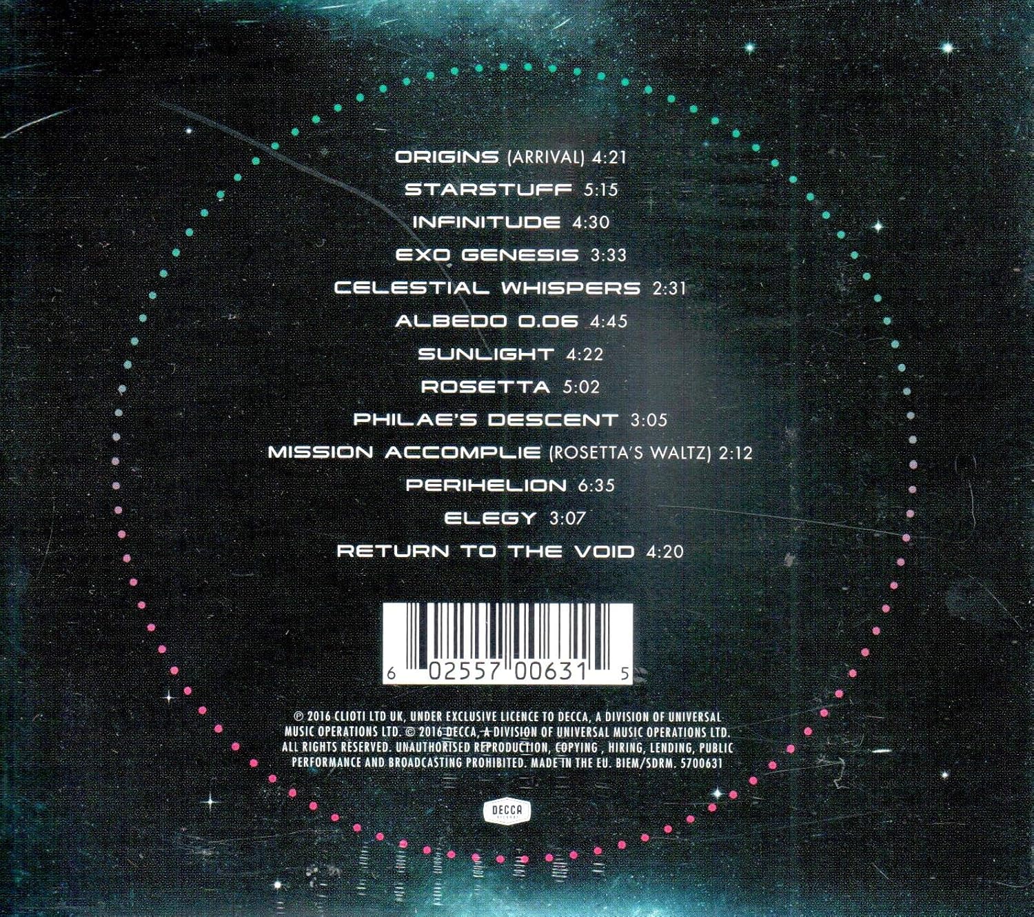 Thumbnail 2 de Rosetta by Decca — Vangelis Rosetta International Music