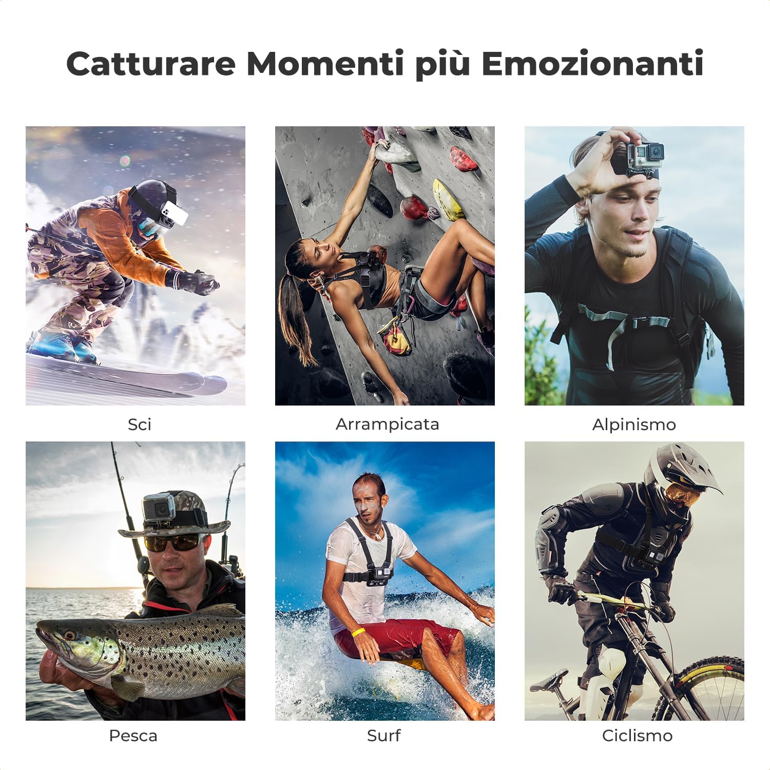 Thumbnail 5 de K&F CONCEPT Kit Accessori Action Cam