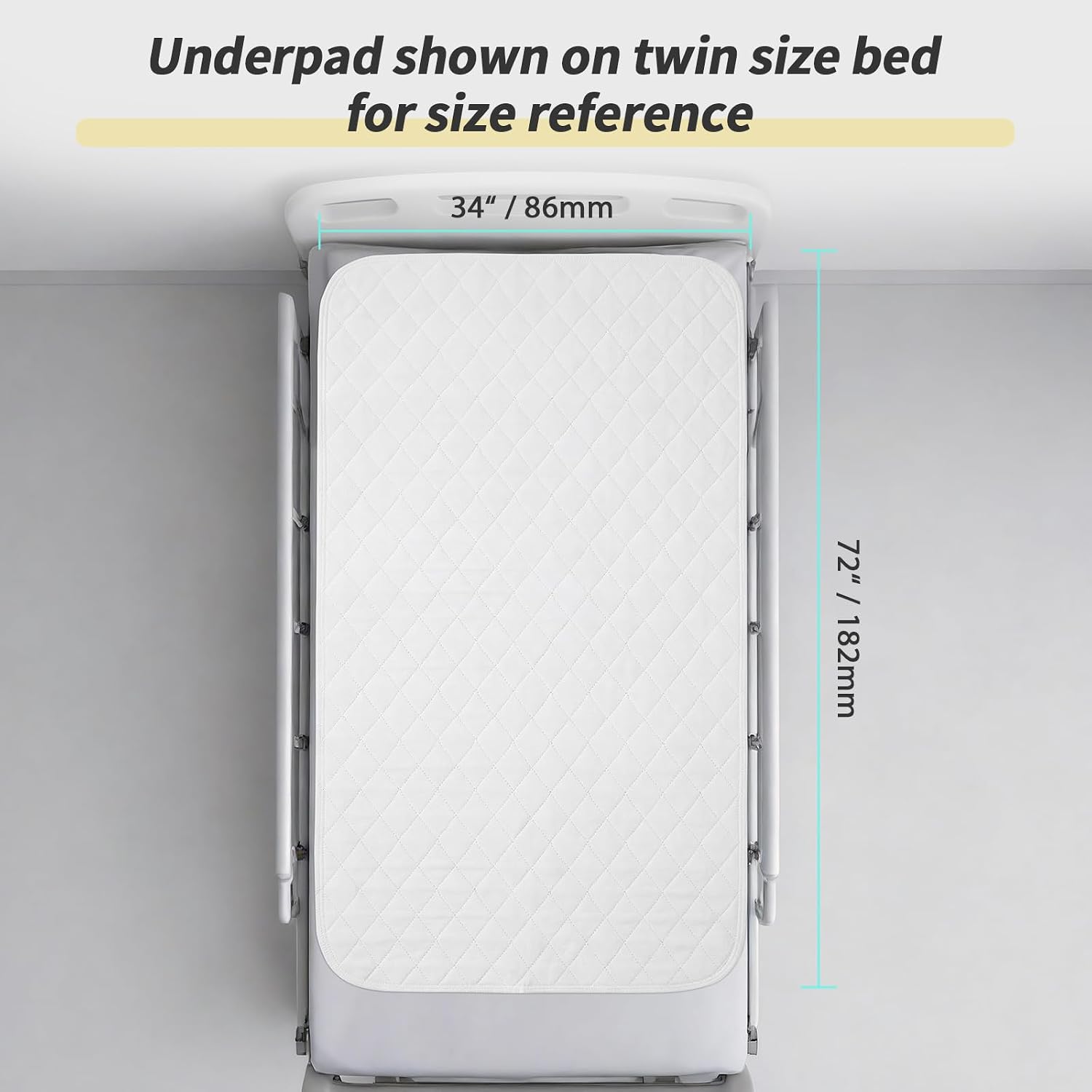 Thumbnail 3 de CoolShields Waterproof Bed Pads: Reusable, 34" x 72" Incontinence Protector