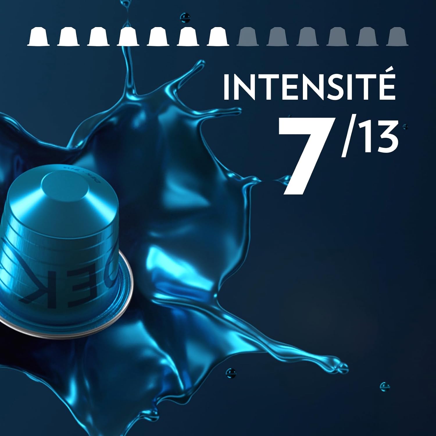 Detalle de Lavazza Dek 100 Capsules Café décaféiné en aluminium – compatibles Nespresso Original, 7/13, 10 Paquets
