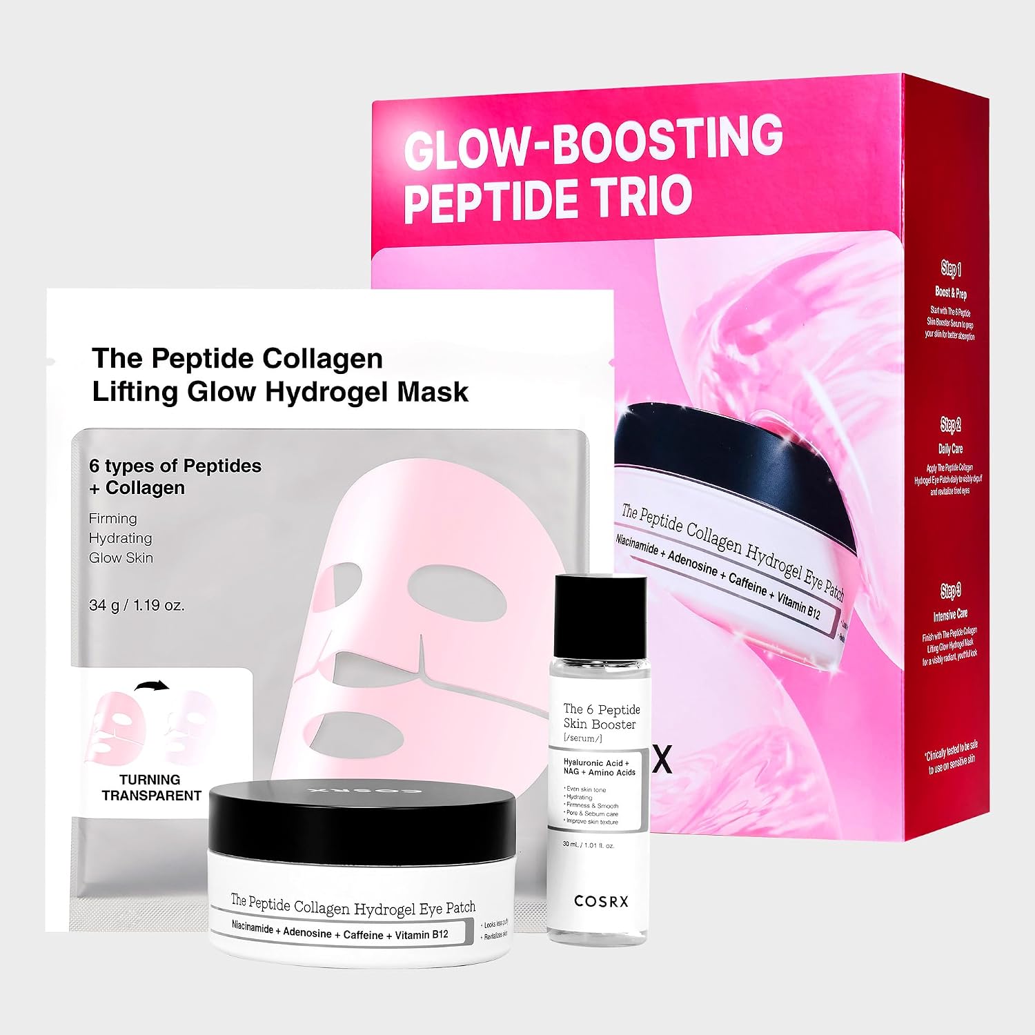 Detalle de COSRX Pink Peptides Collagen Eye Patch 60pcs