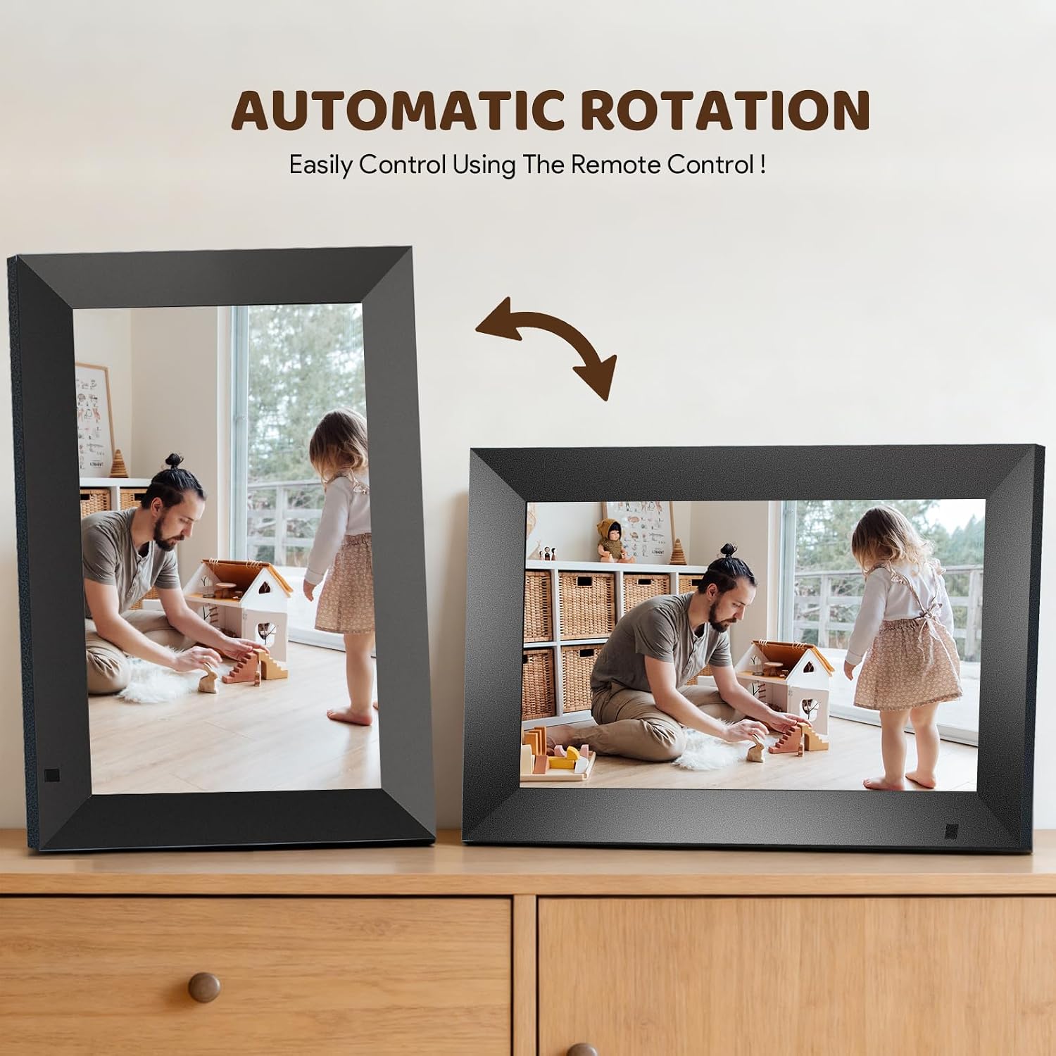 Detalle de Digital Photo Frame 10.1 Inch – Non‑WiFi, 1280x800 IPS Display with Remote