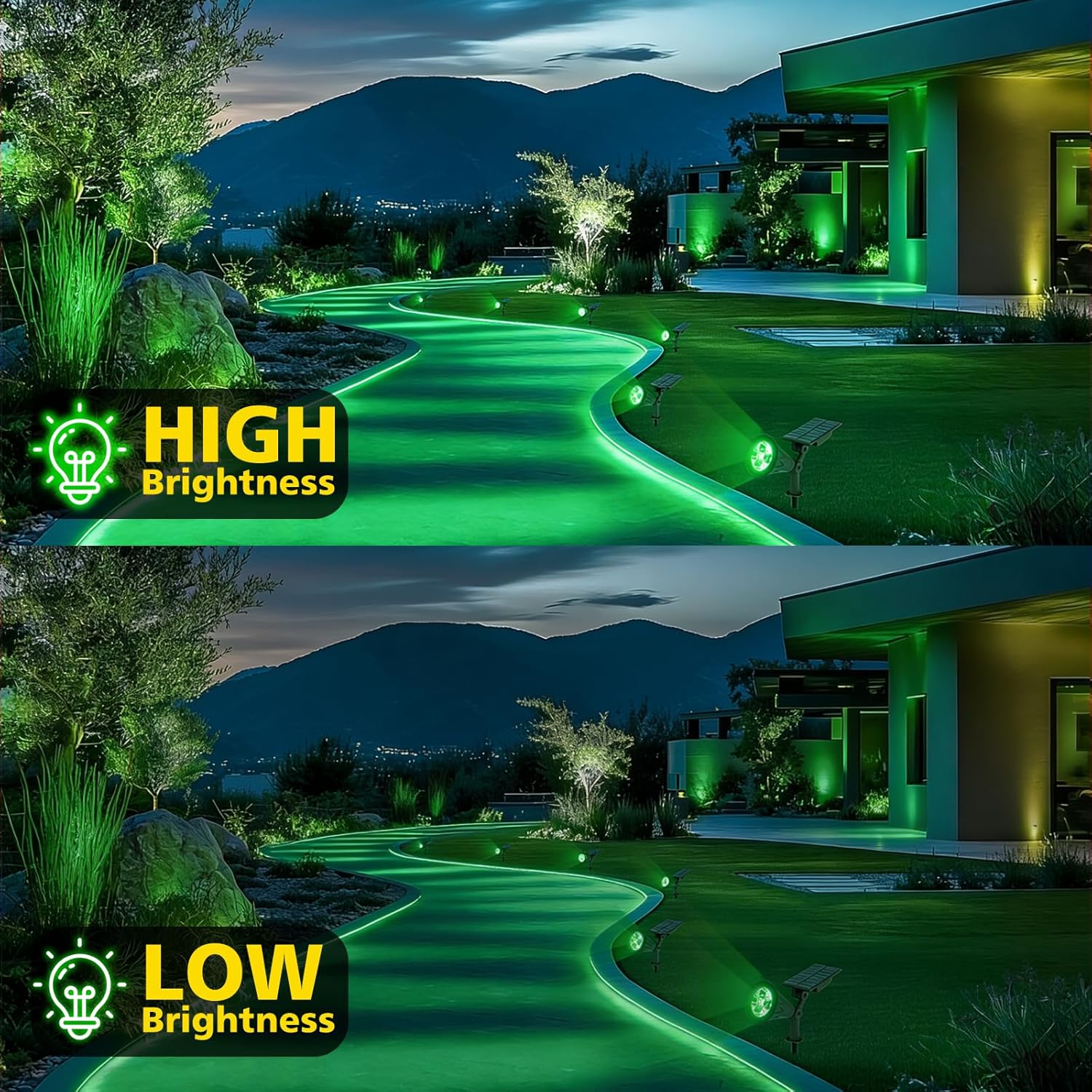 Thumbnail 4 de T-SUN LED Solar Spotlight (Green) – 4 LEDs, IP65 Waterproof, 180° Adjustable