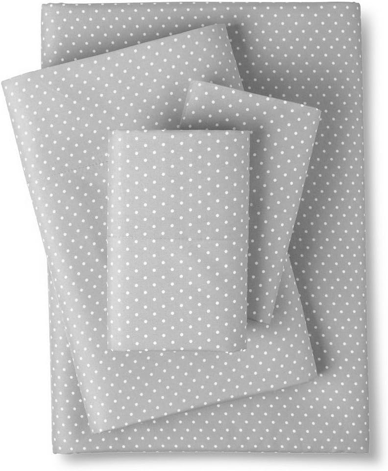 Thumbnail 1 de 1500 Supreme Collection Queen Sheet Sets Polka Dot Gray – Luxury Hotel Bed Sheets, Deep Pockets, and Stay-In-Place Fit