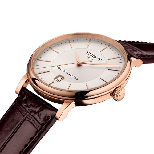 Detalle 2 de Tissot Carson Swiss Made Automatik-Armbanduhr mit Lederarmband