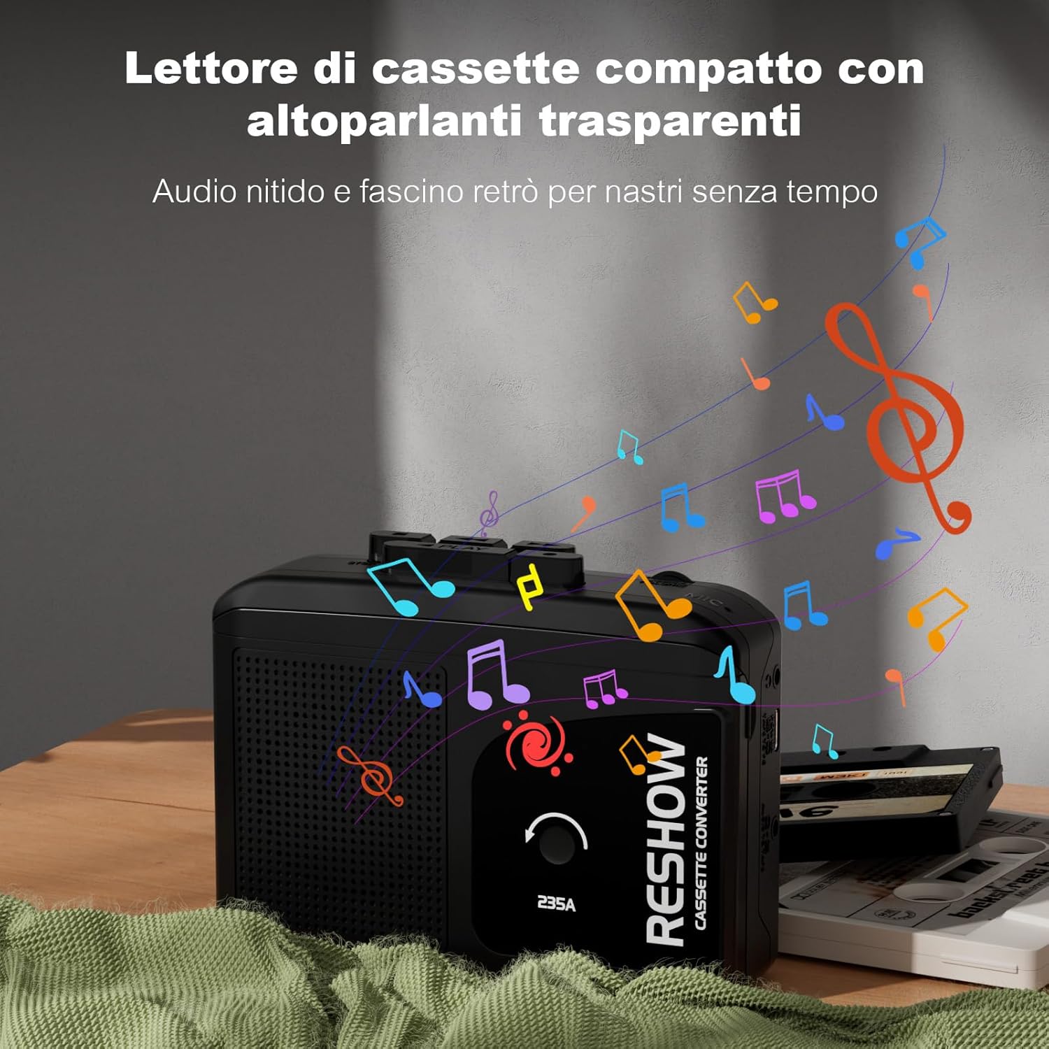 Thumbnail 4 de Reshow Lettore cassette portatile 1️⃣