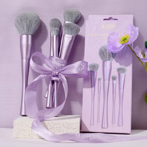 Thumbnail 5 de Jessup T514 set 5 pennelli trucco viso viola 🎨