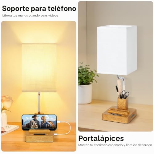 Thumbnail 6 de OUTON Lámpara de Mesa Inalámbrica con Portalápices