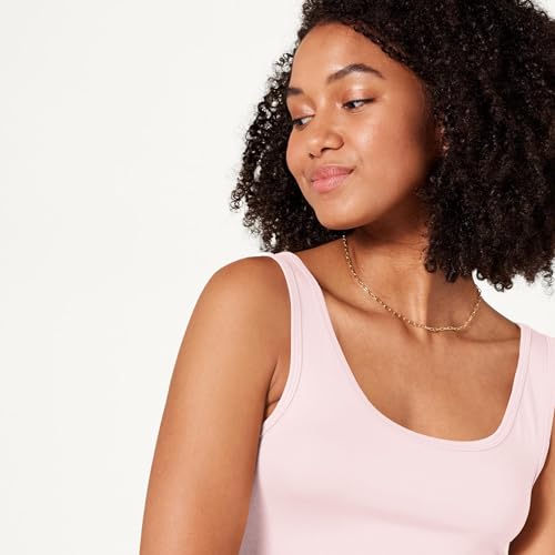 Thumbnail 4 de Amazon Essentials Camiseta de Tirantes Entallada Mujer Pack 2 (Rosa Claro/Rosa Coral, L)
