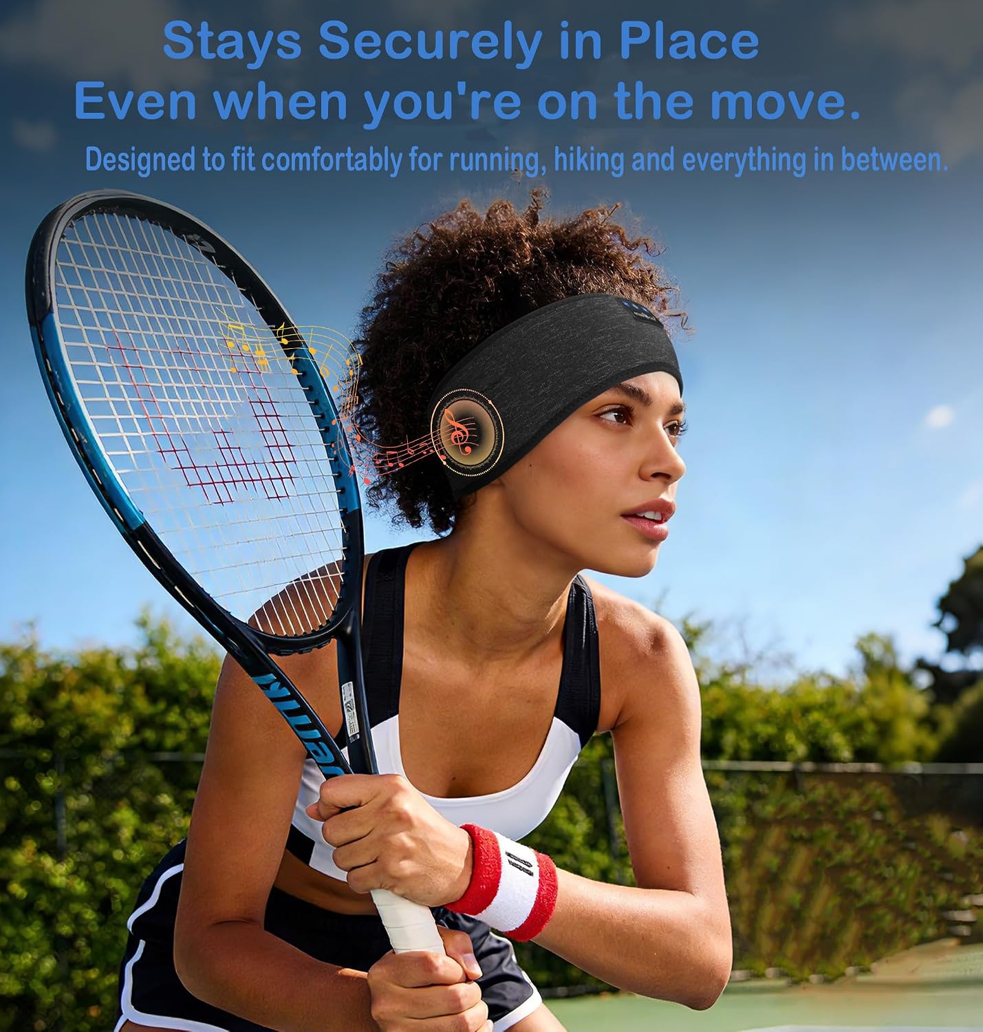 Detalle 2 de MUSICOZY Sleep Headphones Bluetooth 5.4 headband